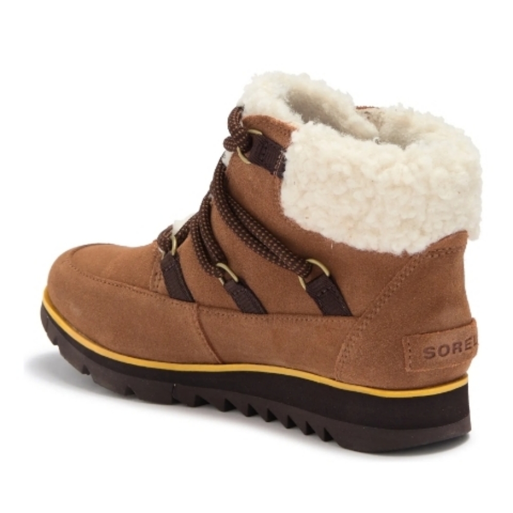 SOREL Harlow™ Waterproof Faux Shearling Lined Leather Chelsea Bootie Size 5.5 - Picture 3 of 11